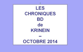 Les sorties BD d'octobre 2014 chroniquées par KRINEIN