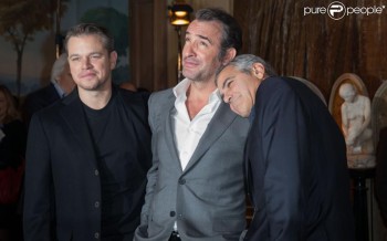 Jean Dujardin et George Clooney dans une pub Nespresso