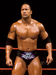 The Rock, rival et aussi acteur.